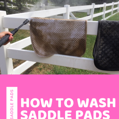 How to Wash Saddle Pads – Get Those Saddle Pads Clean!